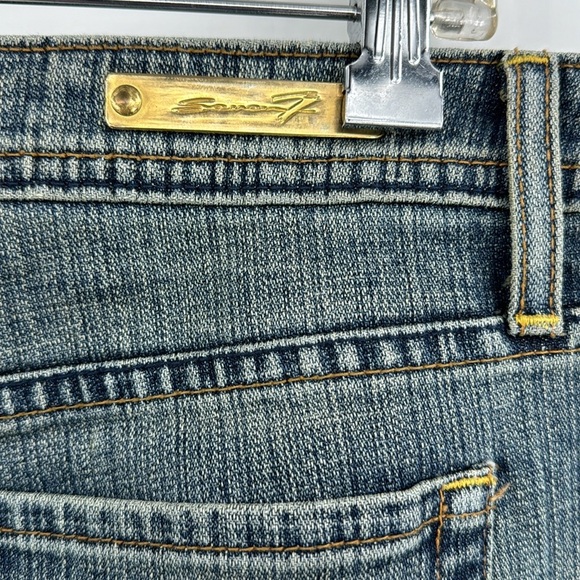 Seven 7 Premium Denim Capri Jeans with embellished pockets-SIZE 16 - Picture 4 of 7